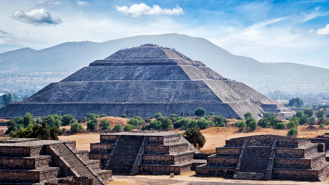 Las pirámides de Teotihuacán fueron una de las principales edificaciones de la civilización maya