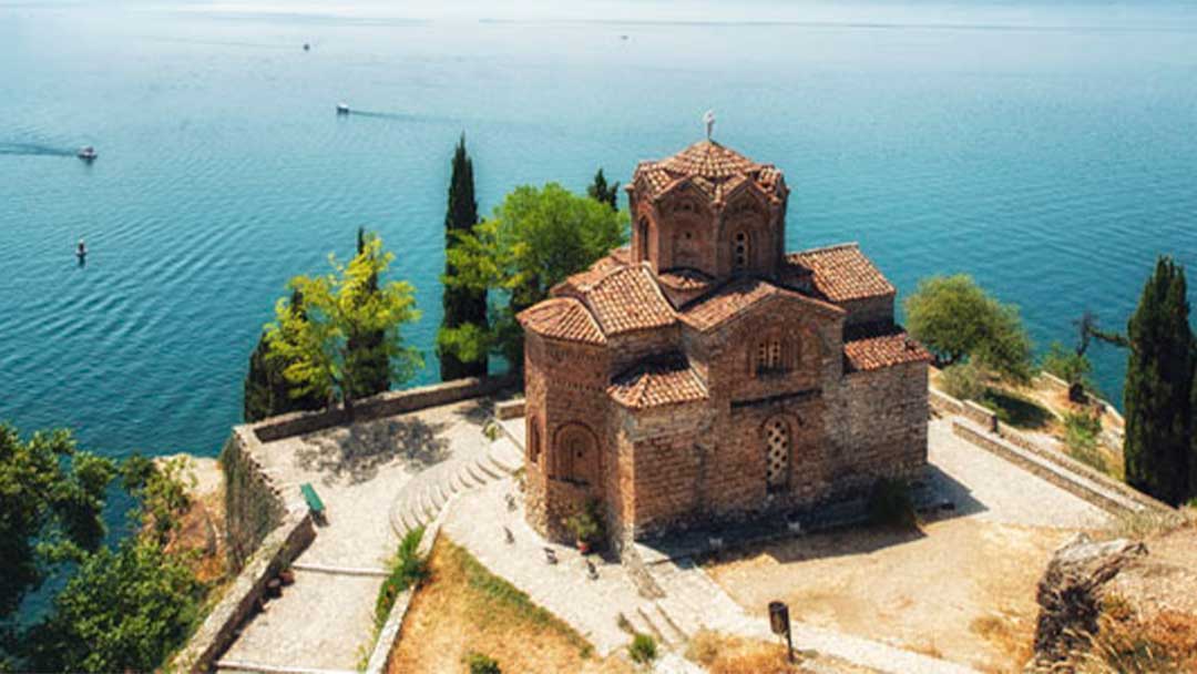 Lago Ohrid en Macedonia