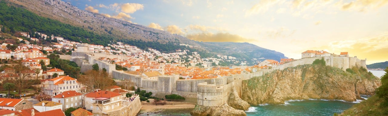 Vistas a una ciudad en Croacia