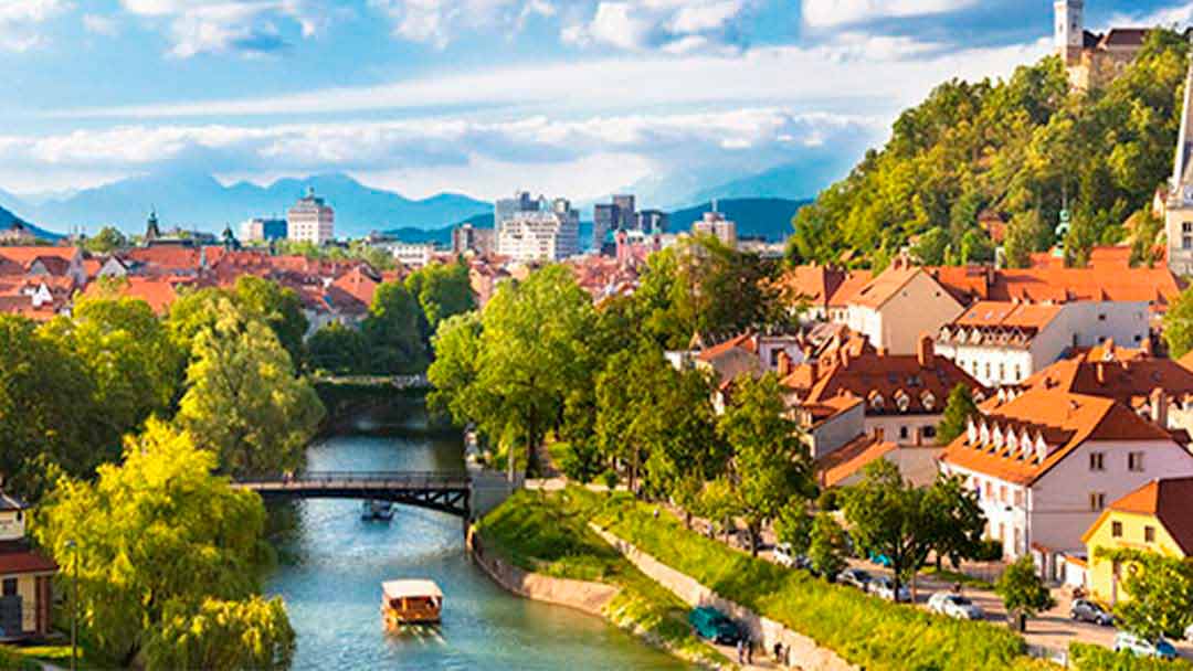 Ciudad Liubliana en Eslovenia 