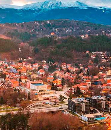 Vistas a Sofía, la capital de Bulgaria