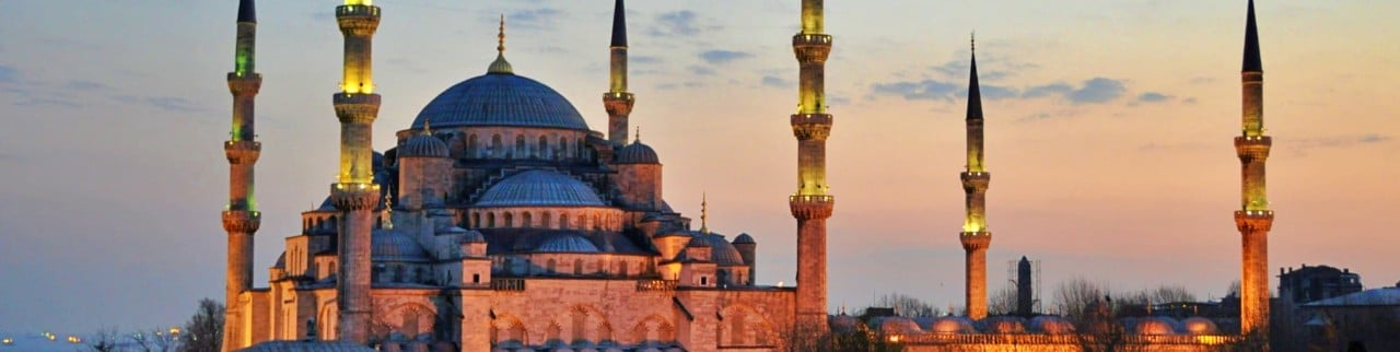 sultanahmet cami en estambul de noche