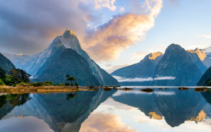 vistas de milford sound de nueva zelanda 