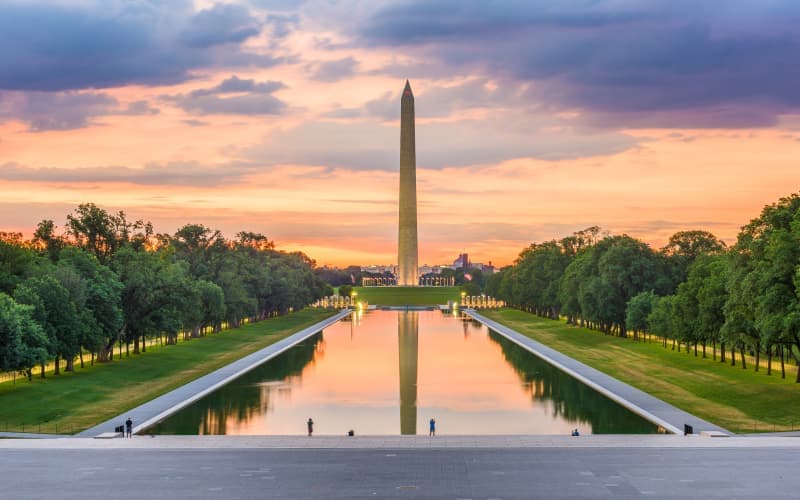 monumento a abraham lincoln en washington dc, eeuu