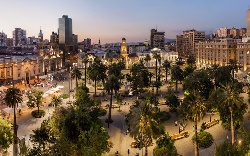 plaza de armas de la ciudad santiago de chile 