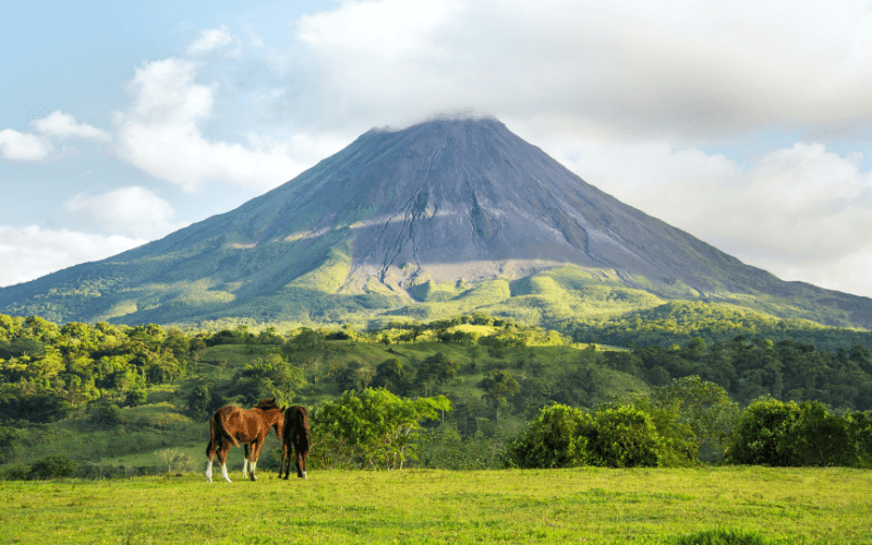un volcán en Costa Rica
