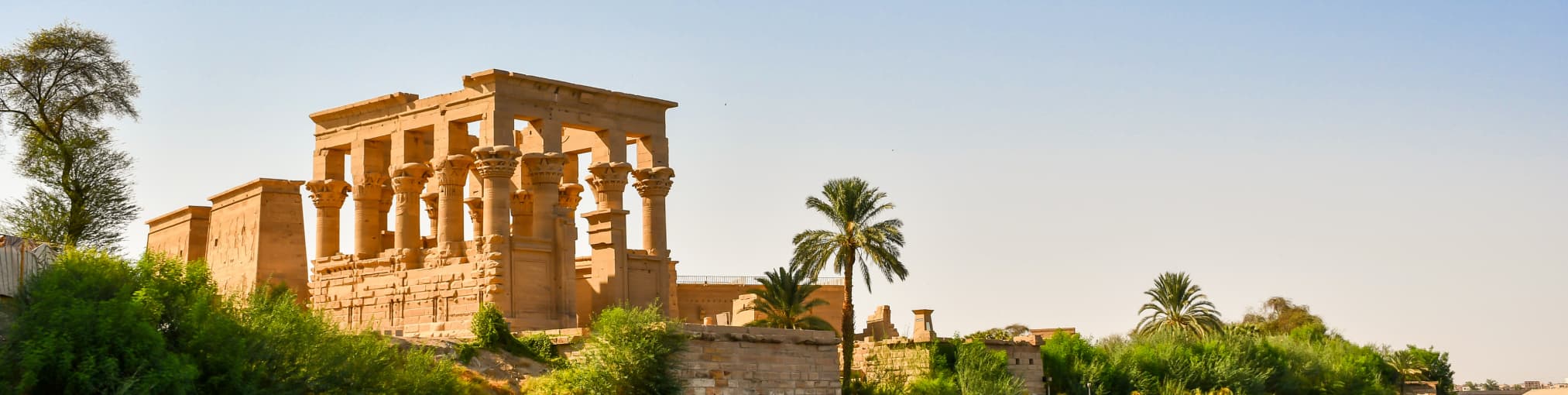 Ruinas de un templo en Egipto