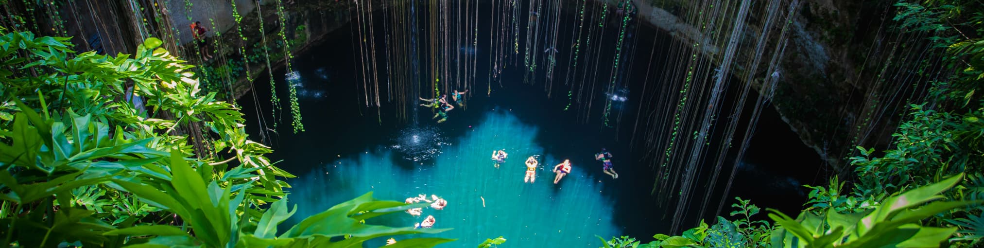 Un cenote en México