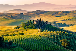 paisaje de la toscana, en italia